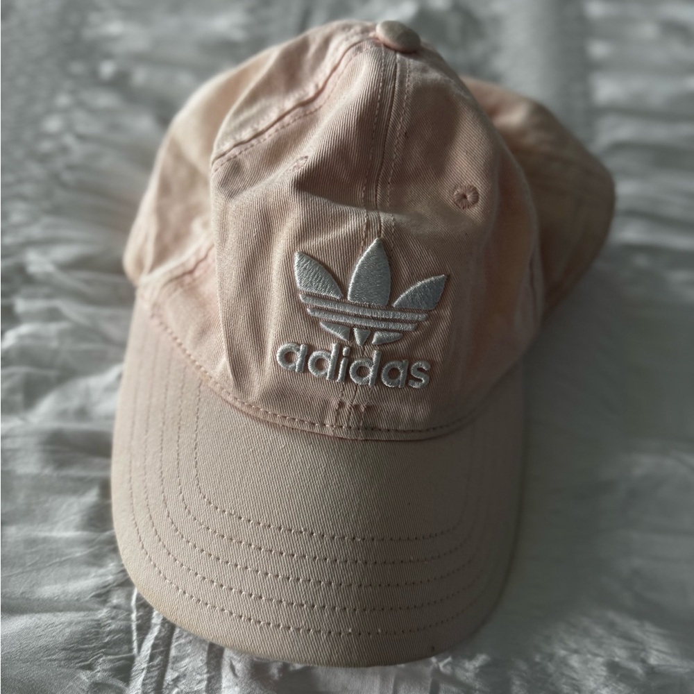 Adidas Trefoil Baseball Cap in Light Pink